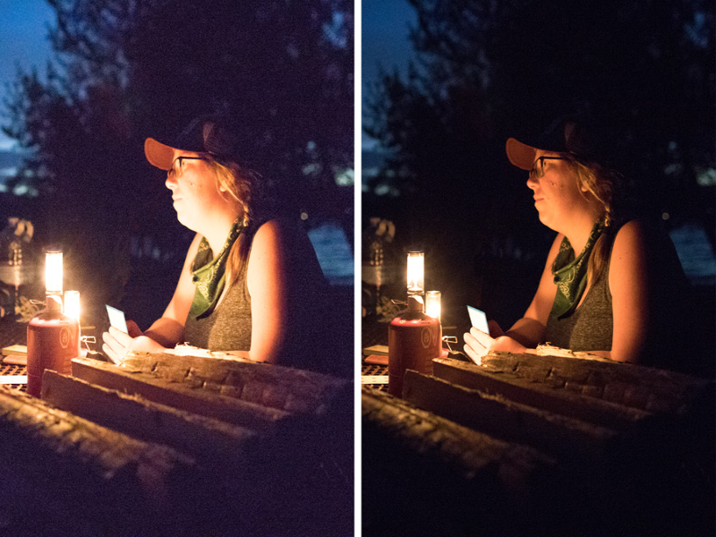 عکس یک خانوم در طبیعت تاریک یا یک شمع 