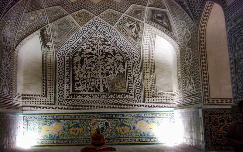 تزیینات زیبای فضای داخلی حمام خان سنندج