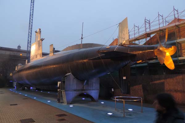 زیردریایی در موزه ملی علم میلان