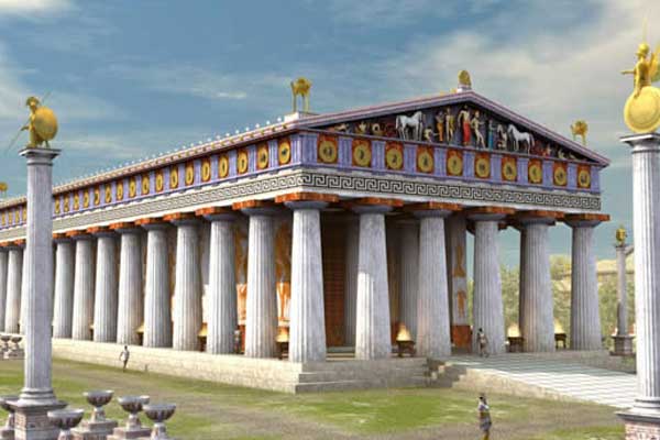 بازسازی تصویری معبد زئوس