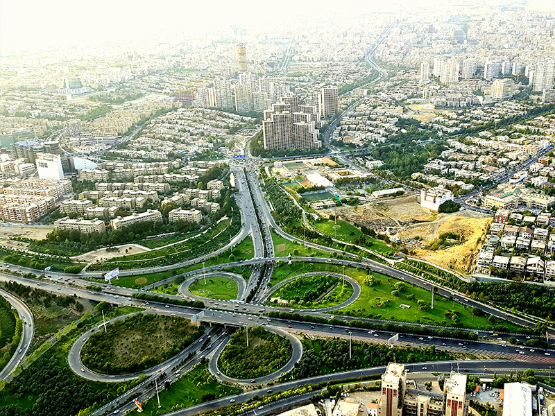 تهران از بالای برج میلاد