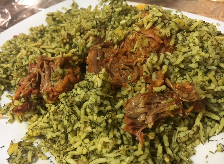 باقالی پلو رستوران رودکی شیراز
