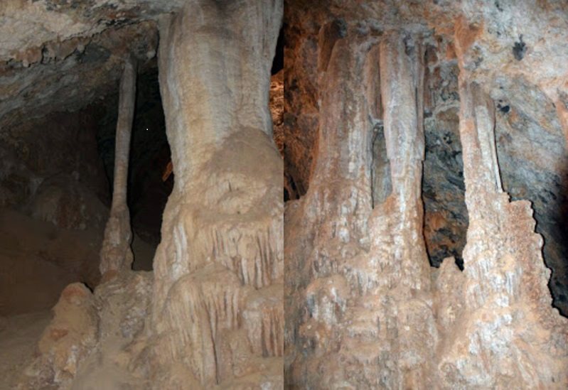 اشکال سنگی داخل غار واقعا حیرت‌آورند