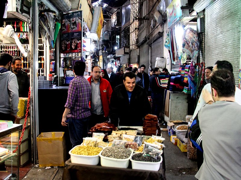 دست فروش های بازار بزرگ تهران