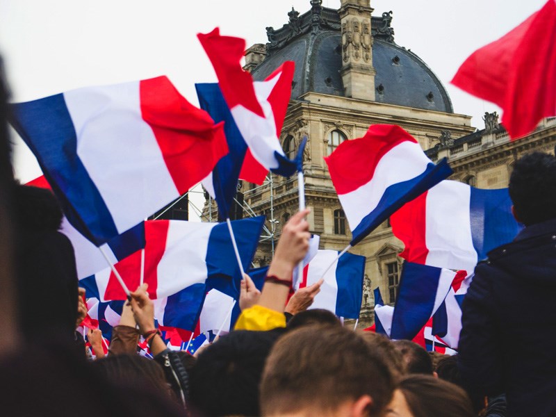 عکس از پرچم کشور فرانسه